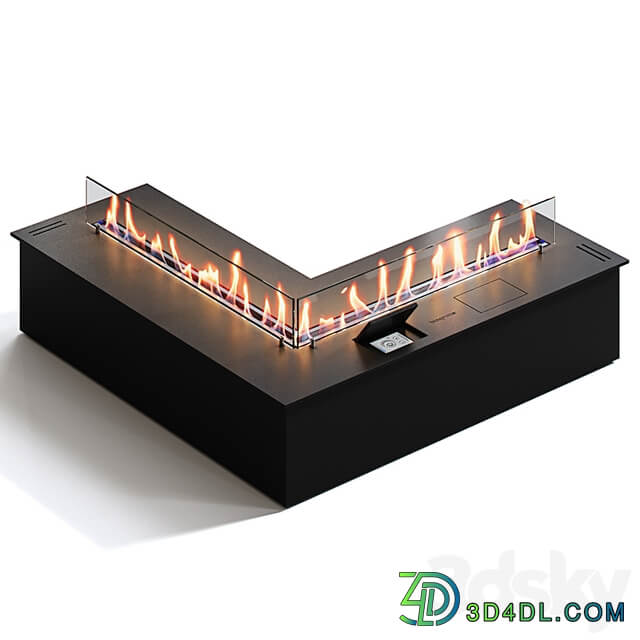 Biofireplaces SmartFire L Corner from Biograte