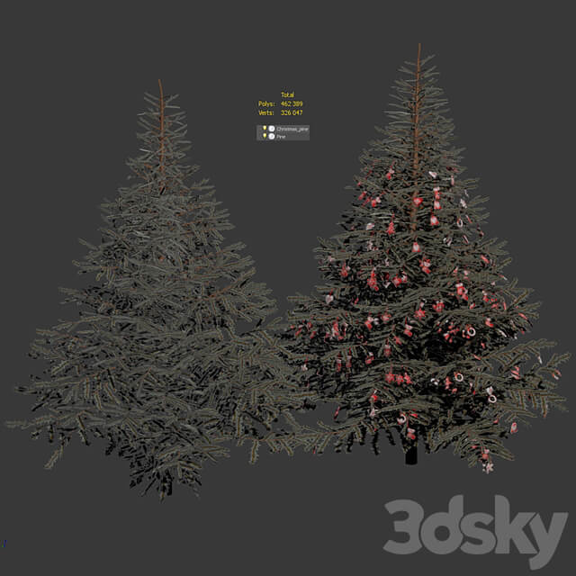 Christmas tree and Christmas tree
