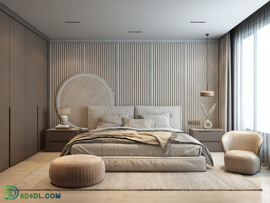 3D Interior Scenes File 3dsmax Model Bedroom 399 By Le Anh Tuan