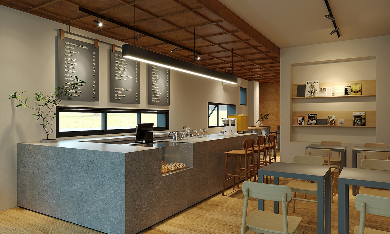  Coffee Room Interior by Linh Truong