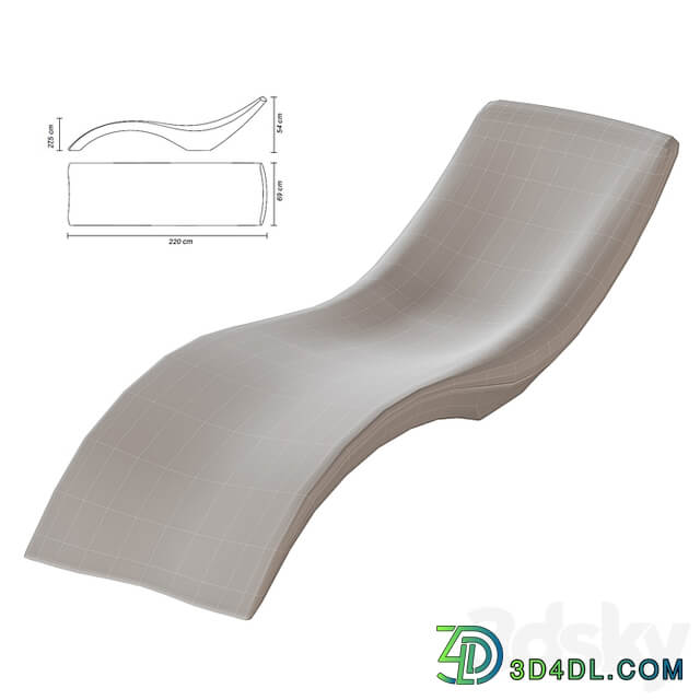 MYYOUR sun bed chaise longue CLOE
