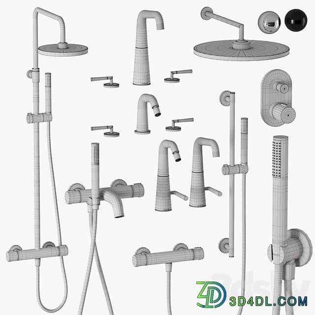 Nobili Liquid shower and faucets set