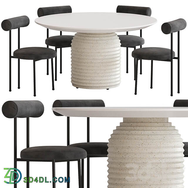 Coco Republic Gothenburg Dining Chair and Mueller Table