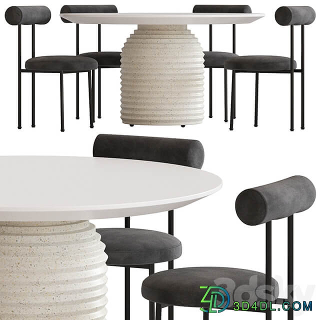 Coco Republic Gothenburg Dining Chair and Mueller Table