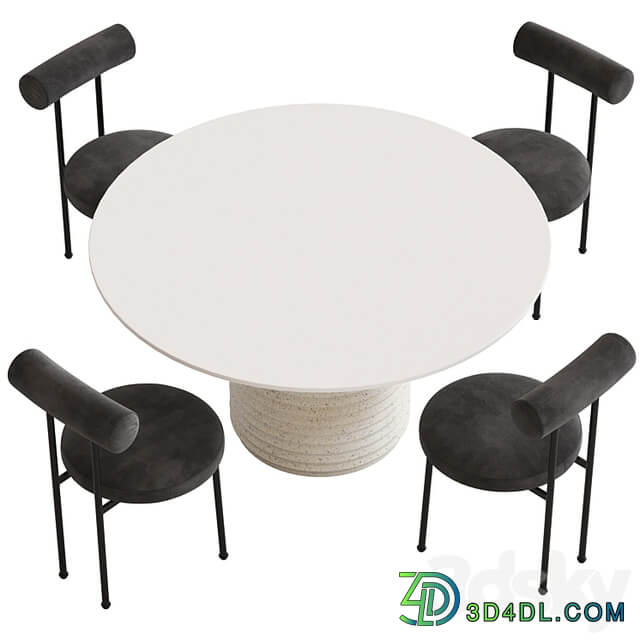 Coco Republic Gothenburg Dining Chair and Mueller Table
