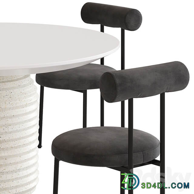Coco Republic Gothenburg Dining Chair and Mueller Table