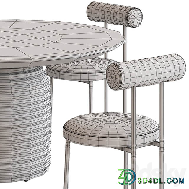 Coco Republic Gothenburg Dining Chair and Mueller Table
