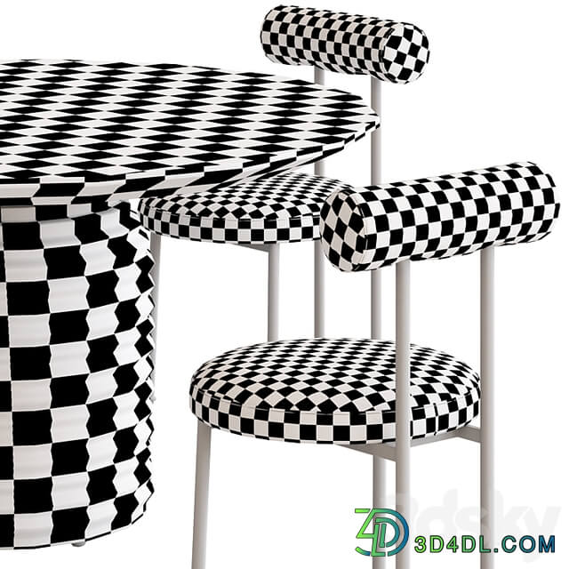 Coco Republic Gothenburg Dining Chair and Mueller Table