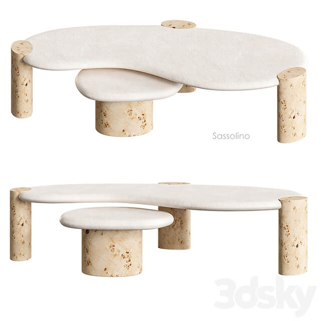 Sassolino coffee table Crate&Barrel