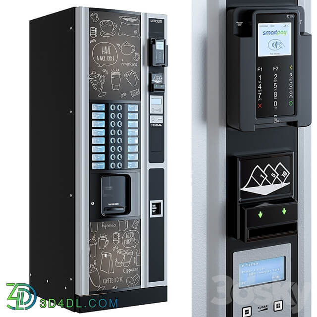 Coffee machine. Vending machine