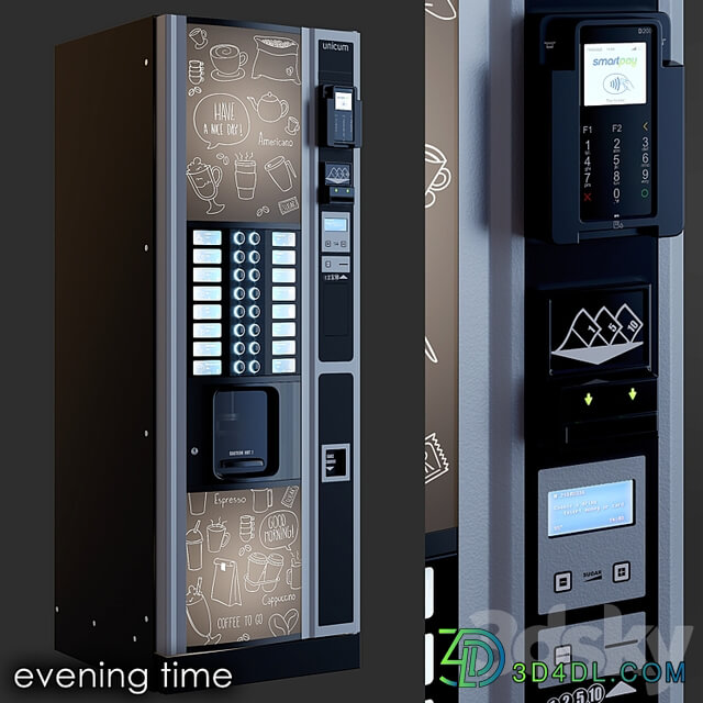 Coffee machine. Vending machine