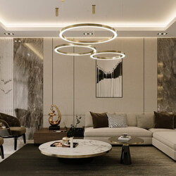 11271. Free 3D Living Room Interior Model Download 