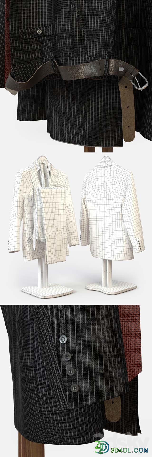 Suit m2 01 Clothes 3D Models