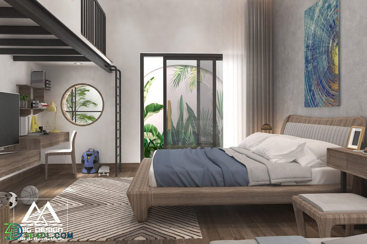 3D Interior Scenes File 3dsmax Model Bedroom 346 By TranDuyAnh