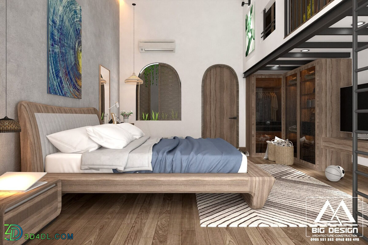 3D Interior Scenes File 3dsmax Model Bedroom 346 By TranDuyAnh