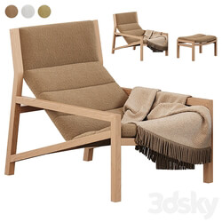 Jardan Lake Armchair with ottoman 