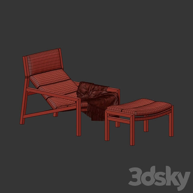 Jardan Lake Armchair with ottoman