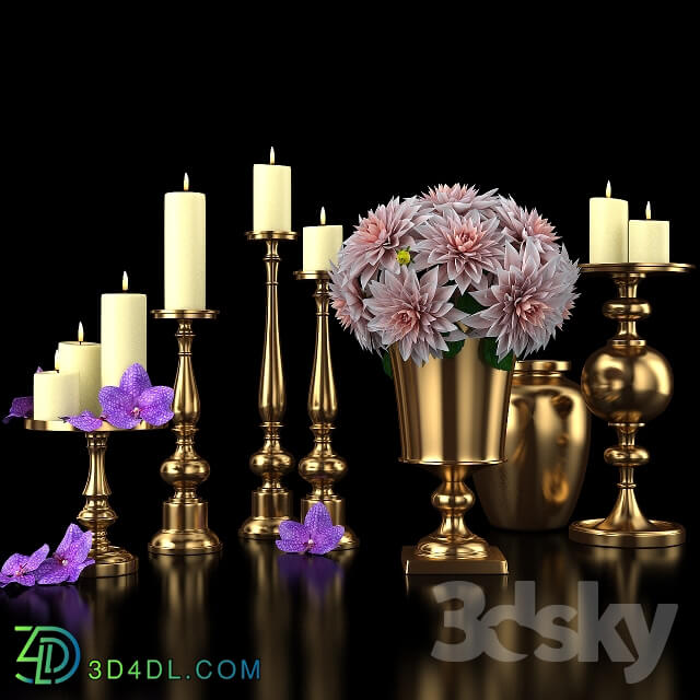 Gold Pillar Holders