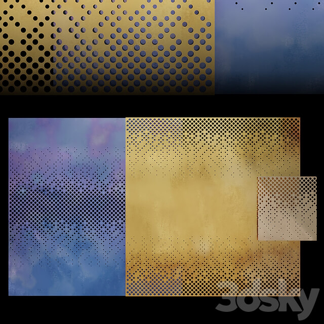 Decorative perforated model
