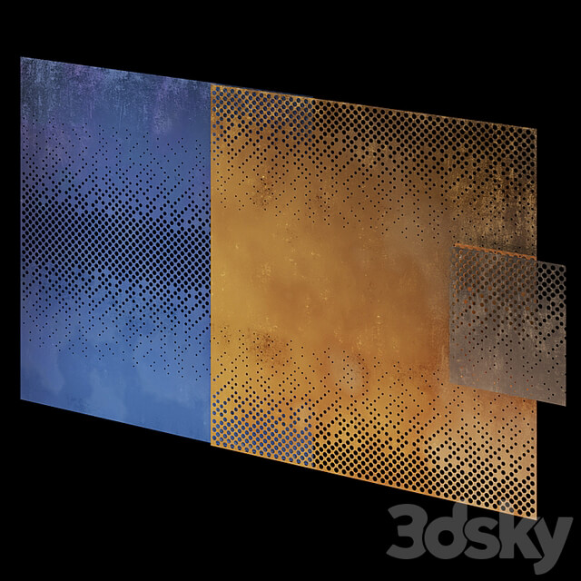 Decorative perforated model