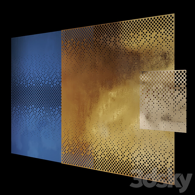 Decorative perforated model