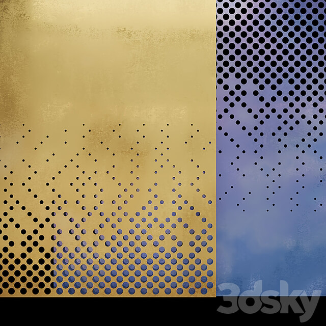 Decorative perforated model