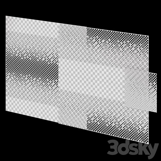 Decorative perforated model