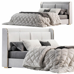 White Wingback Bed By Homary 