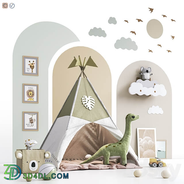 Toys , decor and furniture for nursery 136