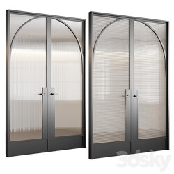 Embossed glass doors №3 