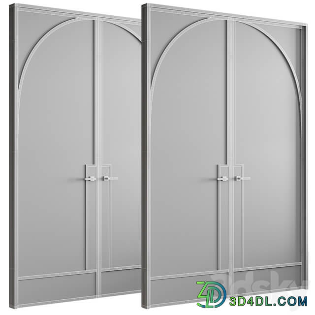 Embossed glass doors №3