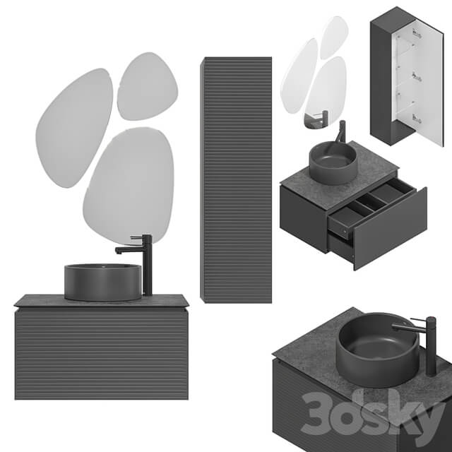 Jorno Stone 60/80/100/120 anthracite