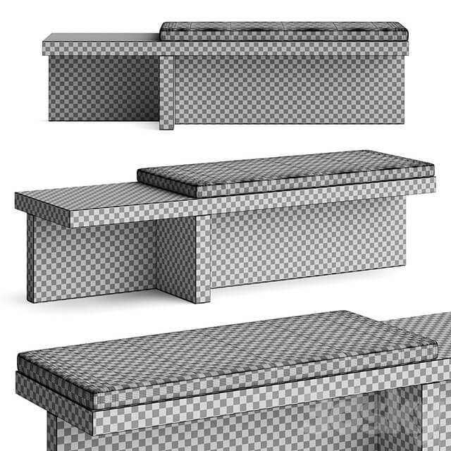 CB2 Pierre Travertine Bench