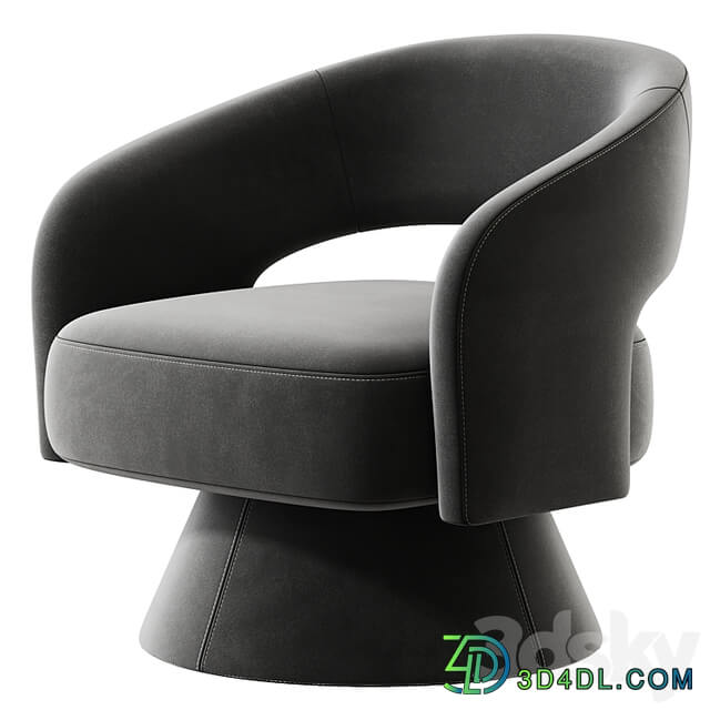 Aracelly Upholstered Swivel Barrel Chair