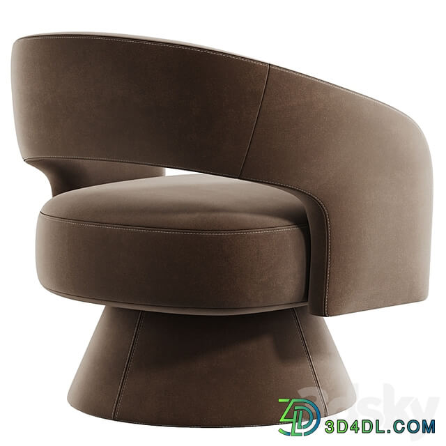 Aracelly Upholstered Swivel Barrel Chair