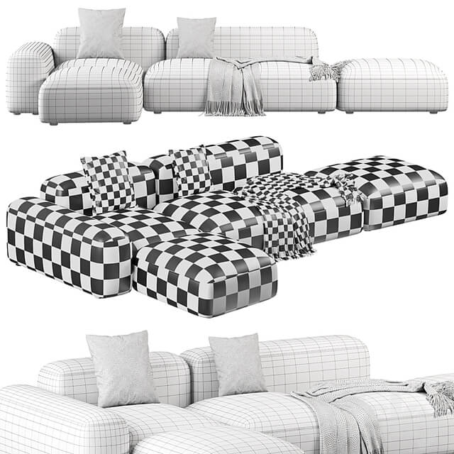 Customizable Sofa Lapis E019