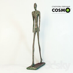 Other decorative objects Figurine Thin man man crossing the area  