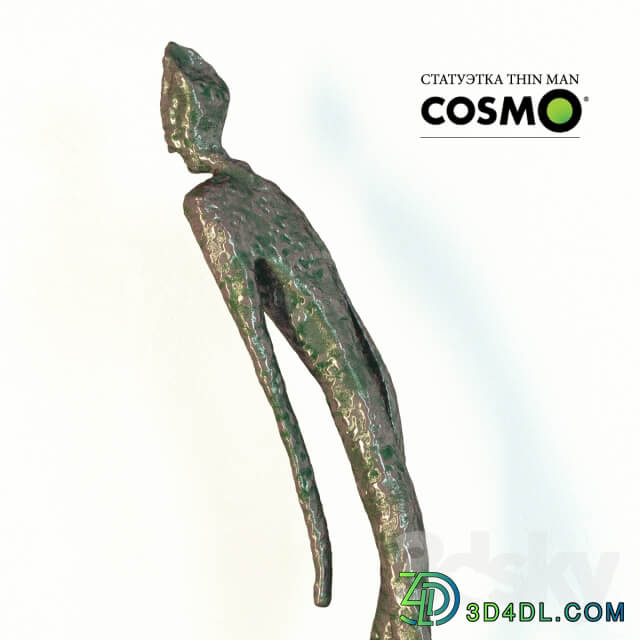 Other decorative objects Figurine Thin man man crossing the area 