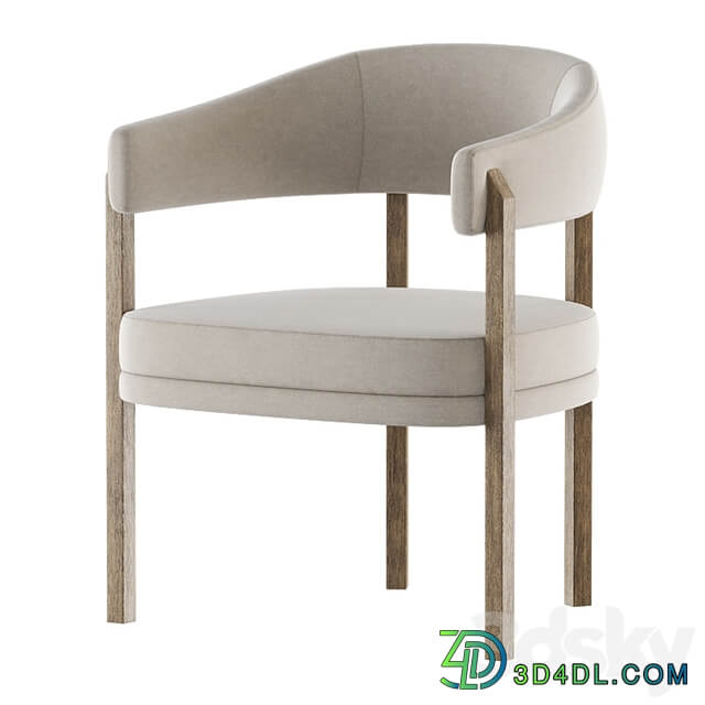 Barrel Dining Chair in Grizzly Taupe