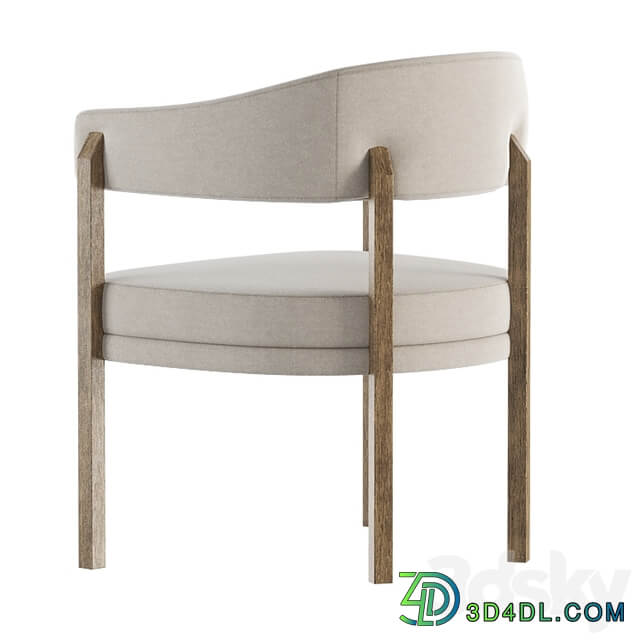 Barrel Dining Chair in Grizzly Taupe