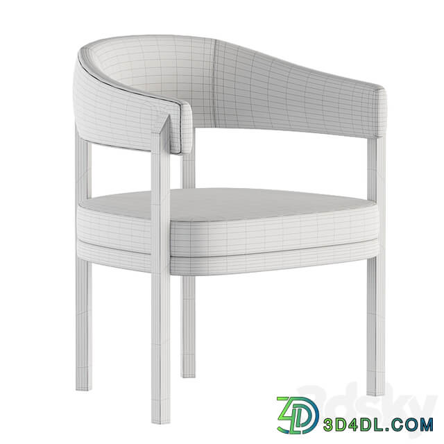 Barrel Dining Chair in Grizzly Taupe