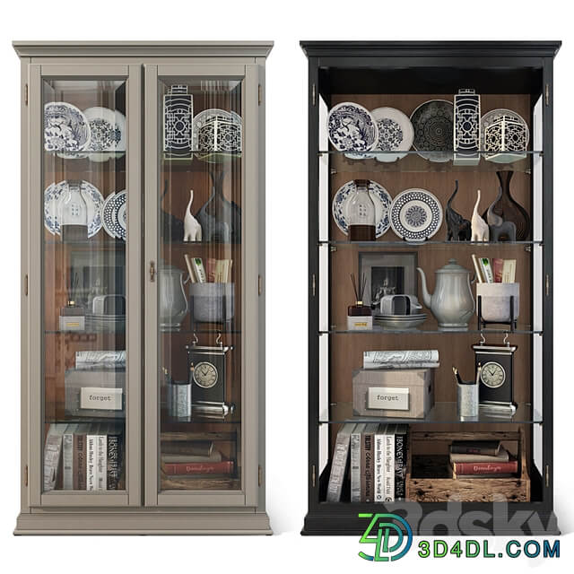 Cabinet / showcase with glass Showcase Domeniche Tosato