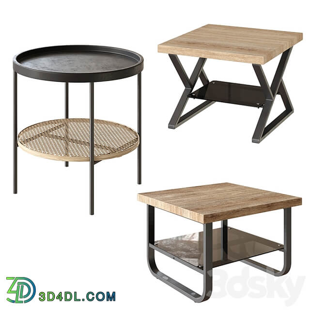 Coffee table Espinoza Kwadrat, Xena Kwadrat, KAMPA from Angstrem. Coffee table set by Angstrem