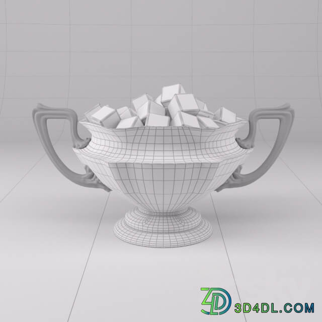 Sugar bowl with brown sugar