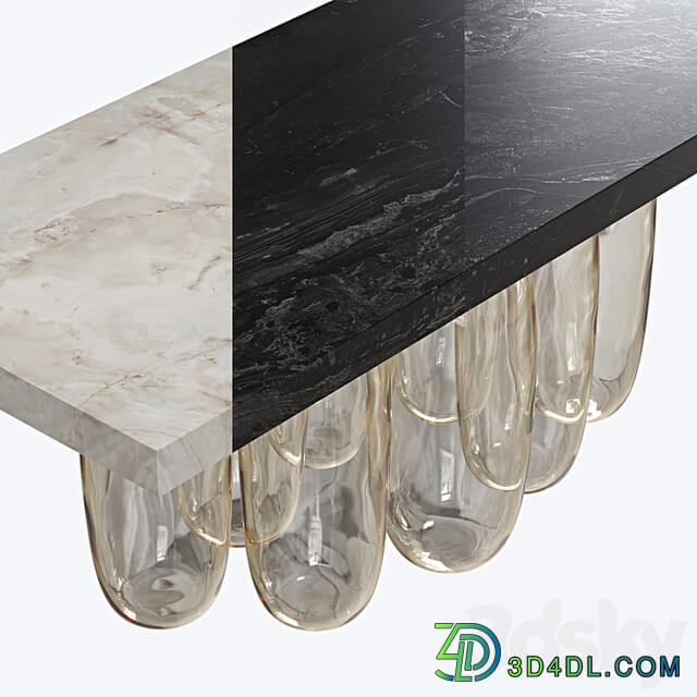 Inverted Gravity Dining Table by Mathieu Lehanneur