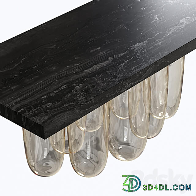 Inverted Gravity Dining Table by Mathieu Lehanneur