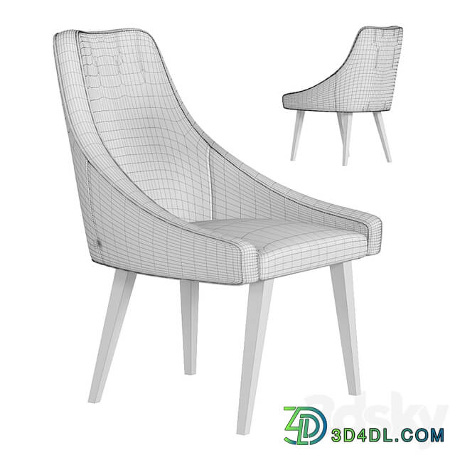 Chair Black Mode Velvet Gray