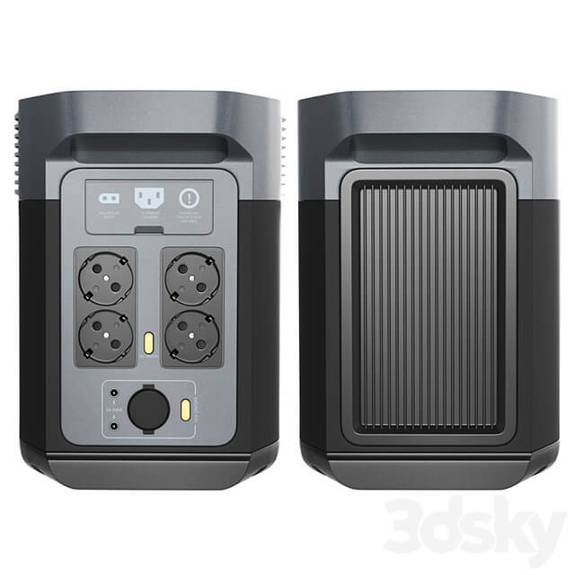 EcoFlow DELTA 2 charging station and battery