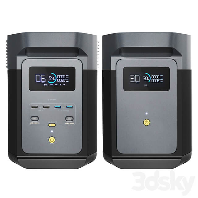 EcoFlow DELTA 2 charging station and battery