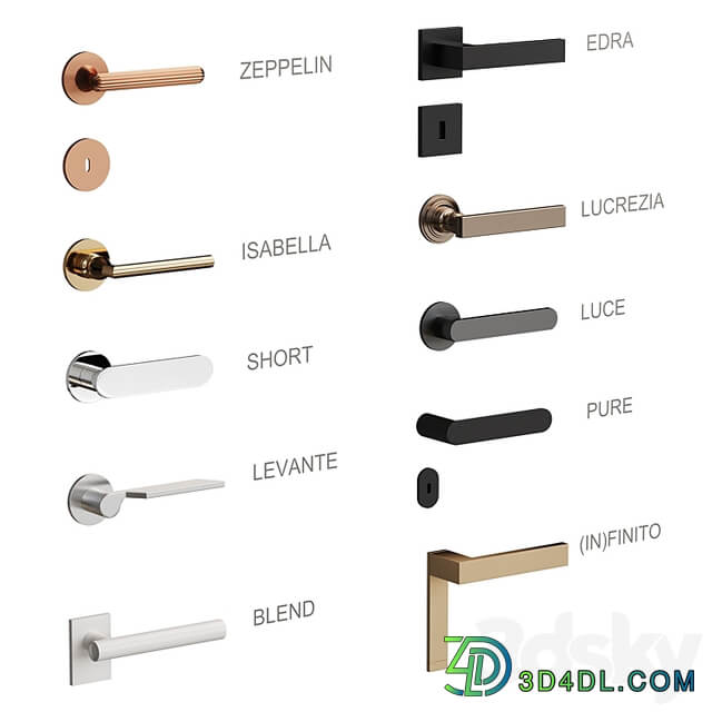 Flush mounted doors with fittings